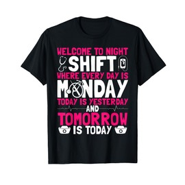 Night Shift Worker Patient Care Technician Accessories T-Shirt