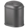 mDesign Mini Swing Lid Plastic Dustbin Pack of 2 Anthracite