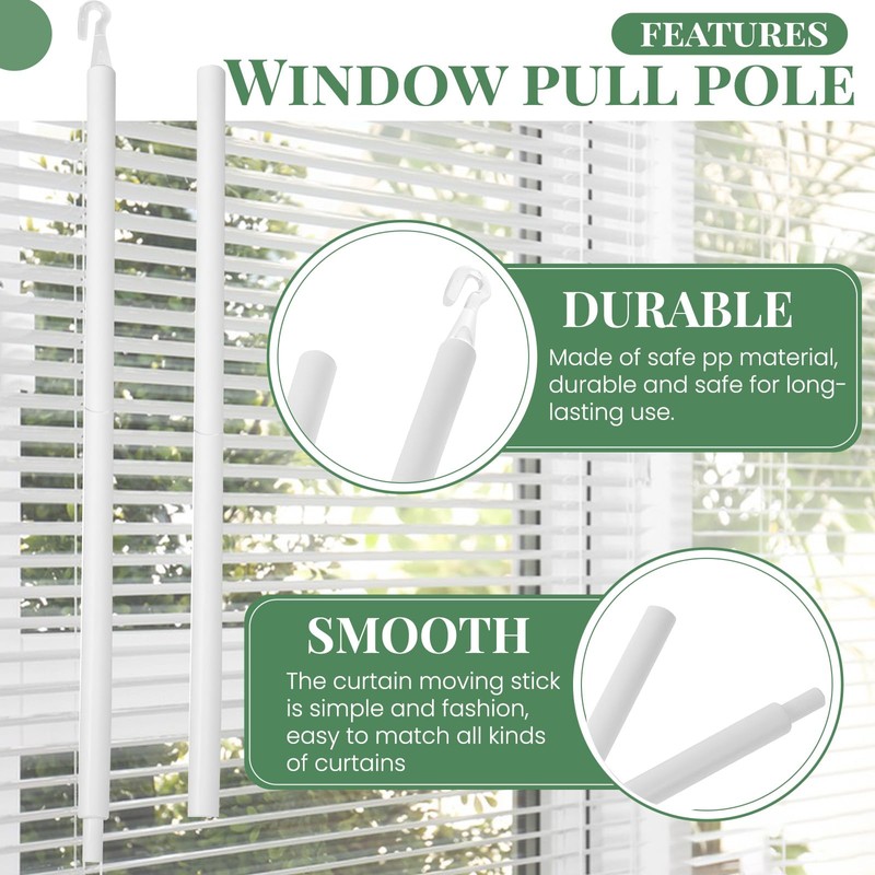 Blind Wand Replacement with Hook, Window Blind Tilt Wand with