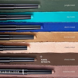 Cyzone Sombras Retráctiles Eyes To Go Studio Look, Brownie Metal, 1.5 g                                                                               