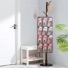 ANZORG Dual Sided Hanging Shoe Organizer for Closet with Rotating