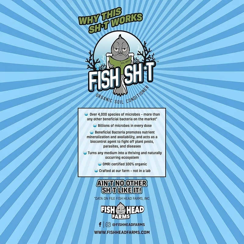 Fish Head Farms Organic Soil Conditioner for Yield and Flavor