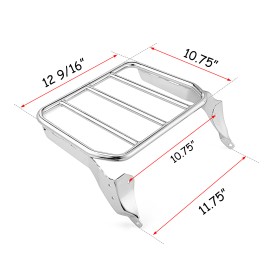 XR Chrome Sport Luggage Rack Kit For 2018-2025 Harley Fat Boy FLFB, Breakout FXBR
