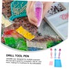 Healvian 1set Rhinestone Dot Drill Pen Tool Kit for Nail