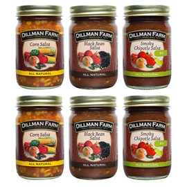 Dillman Farm 6 Piece Classic Salsa Variety Pack - (3 flavors)