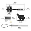 Linkidea Long Self Locking Gate Gravity Latch, Carbon Steel Spring