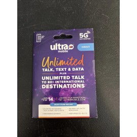 Ultra Mobile SIM Card Starter Kit BYOP Unlimited Talk & Text No Contract