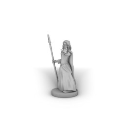 Young Human Sorceress Tabletop DND Gaming Miniature