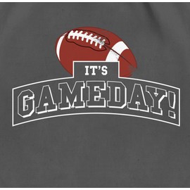 Shirtracer - Gym Bag Backpack - It's Gameday Vintage Football, 3 Dark Grey