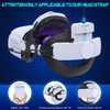 Head Strap for Quest 2/Quest 3/Quest 3S, 2x7500mAH Detachable Pack