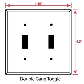 Art Plates - Printed Switch Plateplate - Hukusai: Convolvulus - Double Gang Toggle Metal Decorative Metal Wall Plate - (Made in USA)