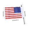 Trunk Lid Flag Pole Mount Kit with USA American Flag