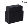 ABOOFAN 8pcs Black Water Absorption Felt Coasters Thickened Nonwoven Insulation