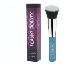 Brocha Kabuki Maquillaje Profesional Base Polvo Corrector Color Azul / Blanco