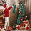1 Pack witfox Green 18 Christmas Stockings - Large Cable