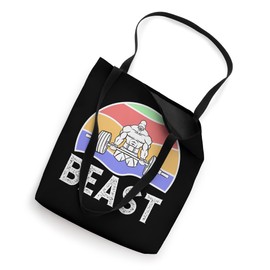 BEAST Cool Men's Gym Workout Sport Muscle Lift Bodybuilding Tote Bag
