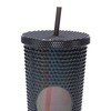 710ML/24OZ Large Capacity Water Cup Fully Studded Matte Tumbler Reusable