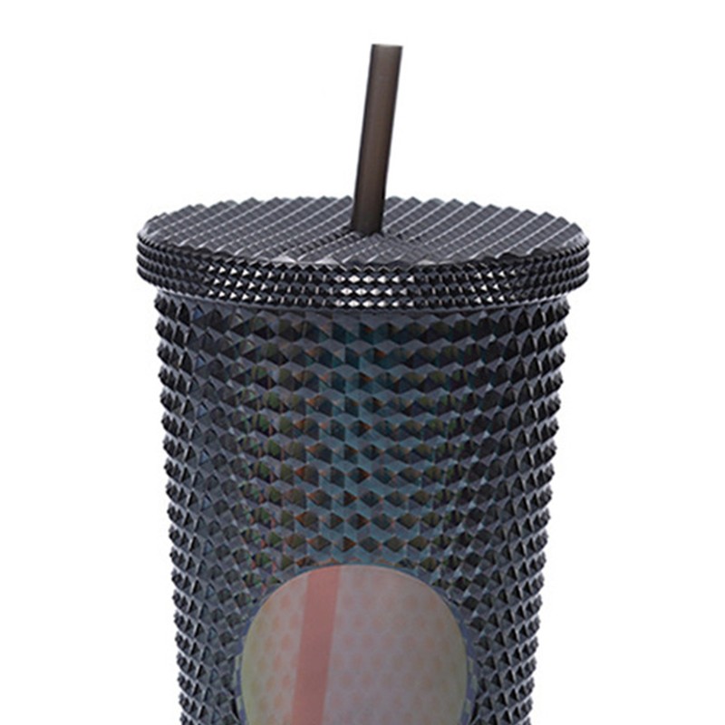 710ML/24OZ Large Capacity Water Cup Fully Studded Matte Tumbler Reusable