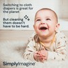SimplyImagine Cloth Diaper Sprayer Splatter Shield- Hands-Free Washing Bucket for