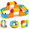 Electric Train Set for Kids Toddlers 3-5,Magnetic Track&Rechargeable Car,Gravity-Defying 3D