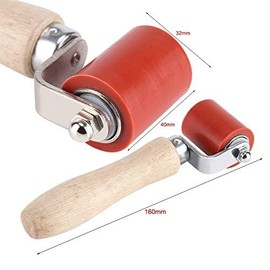 Rodillo de presión manual 40 mm Silicona Costura resistente a altas temperaturas Rodillo de presión manual para techos Herramienta de soldadura de PVC Costura resistente al rodillo de silicona para al
