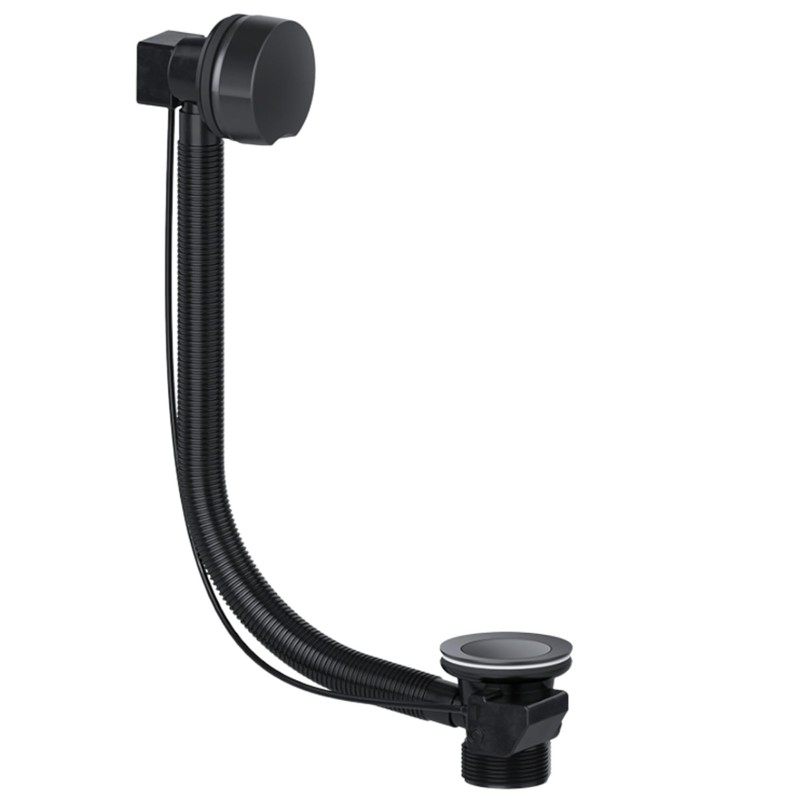 Hulthor Pop-Up Bath Waste and Overflow Kit Matte Black -