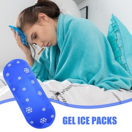 Ice Pack Cooler - Reusable Long-Lasting Freezer Ice Pack - Multipurpose Cooling Accessories for Pills Food Drink Water Beverage Coffee Tea