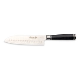 Katana Saya 18cm Santoku Knife, 67-Layer VG-10 Damascus Stainless Steel, Pakkawood Handle,Silver,KSW-02