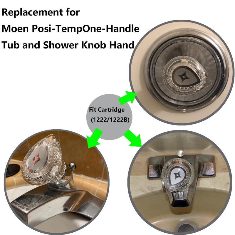Ultroian Shower Knob Replacement 100710 Compatible with Mo en Posi-Temp