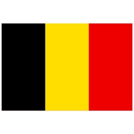 Trimming Shop Belgium National 5ft X3ft, Double Stitched Brass Eyelet UV Fade Resistant, National Flag Supporter Fan, Belgians Banner, Euro Sports, Indoor Outdoor Banner Decoration for Home Garden