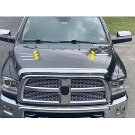 QAA Part HT50937 is a 6 Piece Stainless Steel Hood Accent Trim That is Compatible with Ram Trucks Ram 2010-2018, 2-Door, 4-Door, Pickup Truck, 2500 HD, 3500 HD