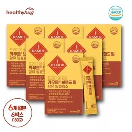 Healthy Hug Premium Gold Kamut Contains Fermentation Enzyme Easy Gut Health 30 sachets, 6 packs / 헬씨허그 프리미엄 골드 카무트 함유 발효효소 속편한 장건강 30포, 6개