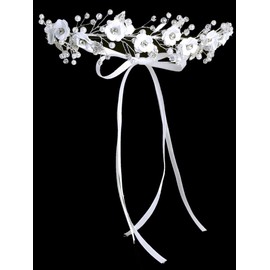 Pink Princess Holy Catholic First Communion Headpiece for Girls - 1st Coronas para Niñas de Primera Comunion