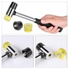 4 Pcs Rubber Striking Head Hammer Replacement 25mm Diameter Mallet
