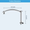 Hibbent 16" Solid Brass Shower Head Extension Arm with 2