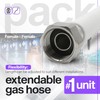 DOJA Barcelona Gas Hose, Stainless Steel, 340 mm, Pack 1,
