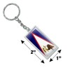 GRAPHICS & MORE Rectangle American Samoa US Territory Flag Keychain