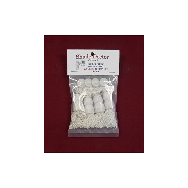 Roller Window Shade 3" Double Cap Shade Tassels & Higbee