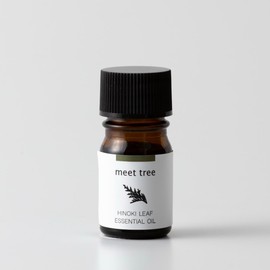 Meet Tree Hinoki Leaf Essential Oil Essential Oil, 0.2 fl oz (5 ml), Made in Japan