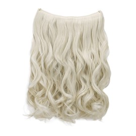CAISHA 20" 1 Weft Extension With Elastic Band Hair Extensions Hairpiece Wavy Light Blonde E117-1