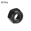 sourcing map Hex Lock Nuts - M8 x 1.25mm Carbon