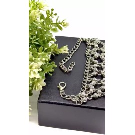 Unbranded Women Silver Metal Hand Chain Bracelet Ball Charms Slave Ring Connected Jewelry