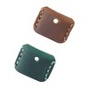 Kaaipee Antique Leather Key Caps Genuine Leather Key Covers 2-Piece