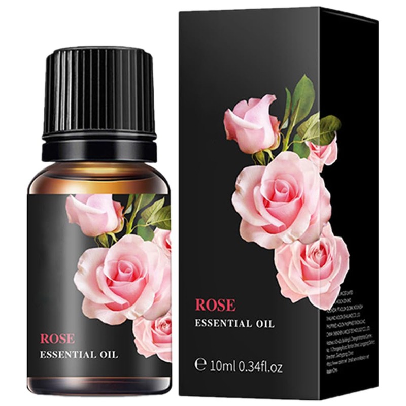 Rose Lavender Essential Oil Set, Lavender Rose Oil for Diffuser,