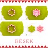 BESEK Christmas Cookie Cutters: 9 pcs Winter Snowflake Cookie Cutters