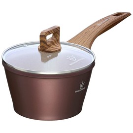 WaxonWare 2 Qt Nonstick Sauce Pan & Cooking Pot - Induction Compatible, Marbellous Coating (A 100% PFOA Free Coating Made In Germany) - Small Sauce Pan For Sauces, Soups, Pasta & Rice - 2.2 Quarts
