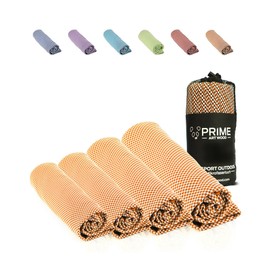 PRIME ART WOOD Bamboo Travel Towel 160 x 80 cm 160 80 80 x 160 Orange Microfibre Towels Bamboo Towels Travel Towel Lightweight Thin Towel Bamboo Towels Bamboo Travel Towel