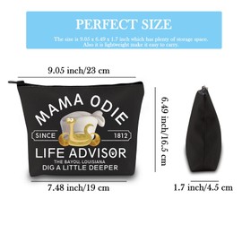 Mama Odie Snake Inspired Makeup Bag Zipper Frogs Movie Fans Gift Tiana Princess Mama Odie Bag EU Cosmetic Bag with Print, Mama Odie Bag Eu, Cosmetic bag with print