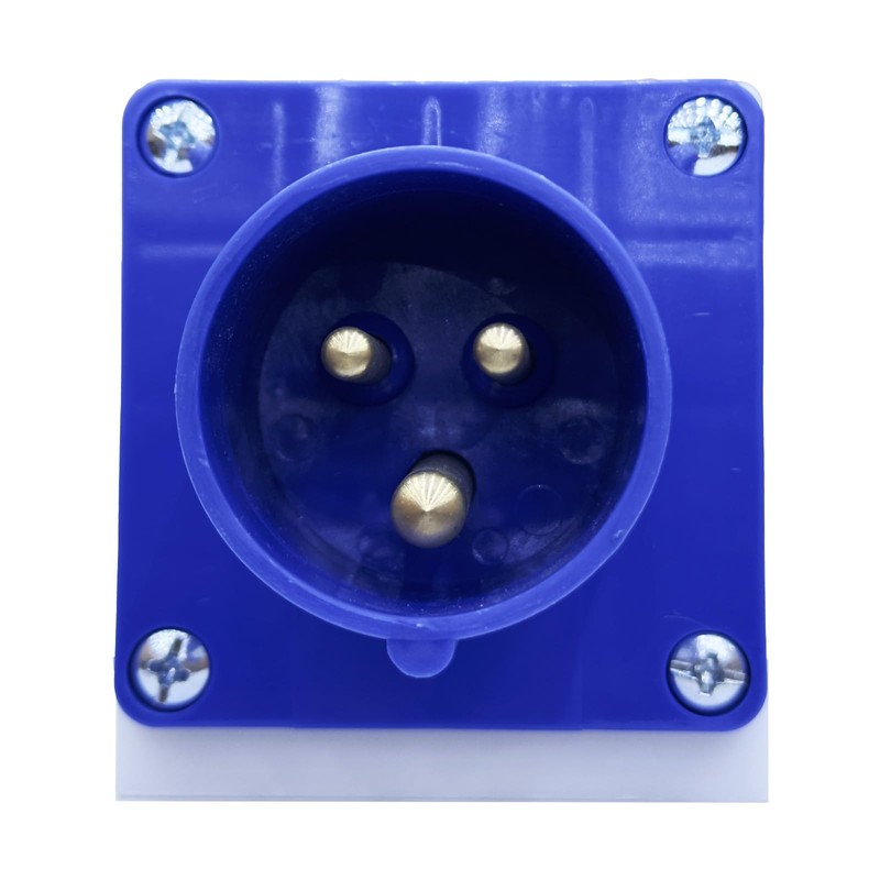16Amp Plug, 3 Pin 240V IP44 2P+E Waterproof Industrial Connectors