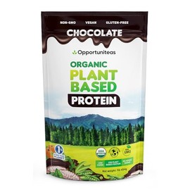 Opportuniteas- Polvo de Proteína Orgánica a Base de Plantas, 20g Guisante, Calabaza, Arroz Proteína Vegana Orgánica en Polvo Sin Su                   